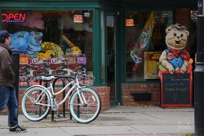 Candy Store and old bicycle